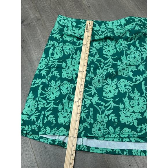 NWT Rip Skirt Womens Hibiscus Green Floral Stretch Wrap Mini Skirt Size XX-Large - Picture 8 of 8